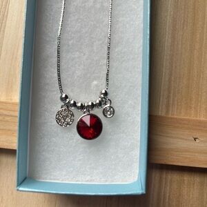 Touchstone Crystal Three Cheers Necklace